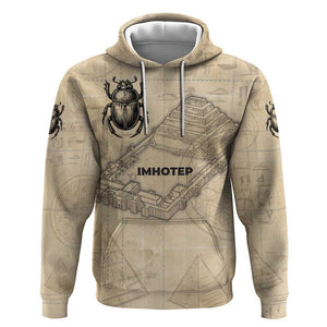Imhotep Hoodie Pyramid Blueprints Ancient Egyptian Architecture and Priest
