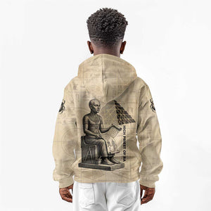 Imhotep Kid Hoodie Pyramid Blueprints Ancient Egyptian Architecture and Priest