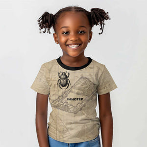 Imhotep Kid T shirt Pyramid Blueprints Ancient Egyptian Architecture and Priest
