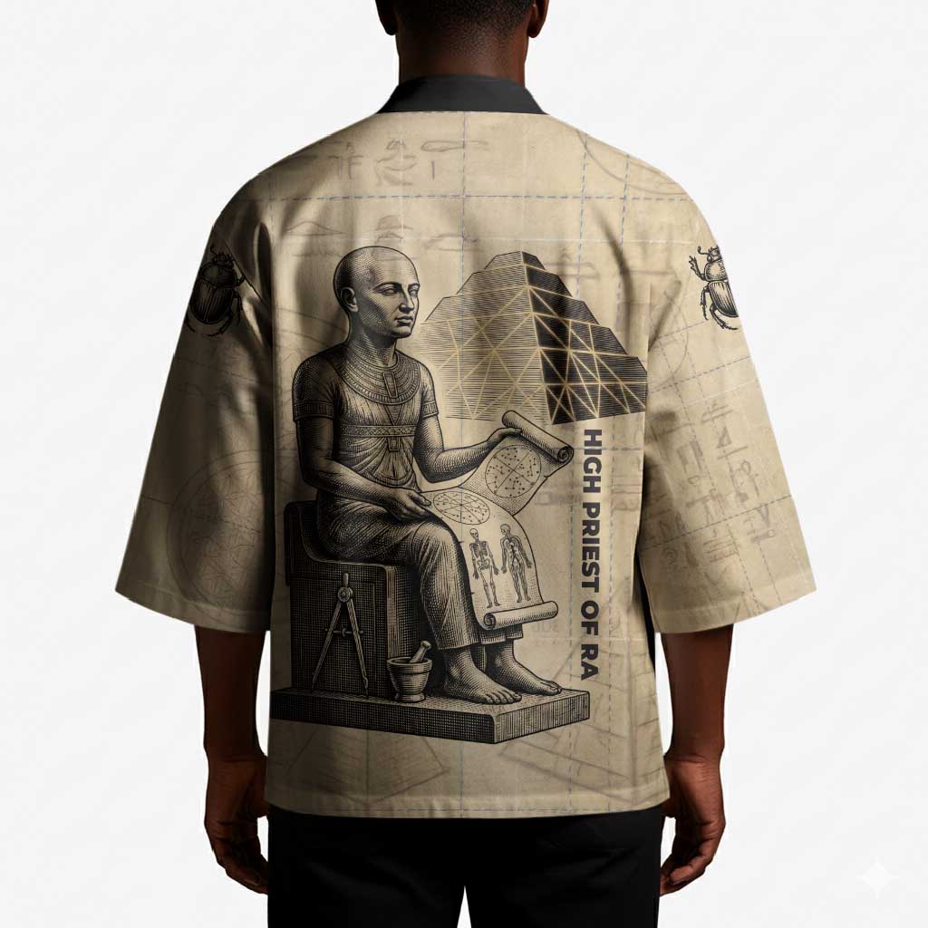 Imhotep Kimono Pyramid Blueprints Ancient Egyptian Architecture and Priest
