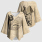 Imhotep Kimono Sleeve Blouse Pyramid Blueprints Ancient Egyptian Architecture and Priest