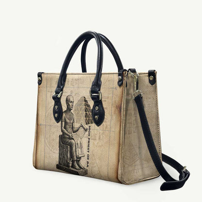 Imhotep Leather Bag Pyramid Blueprints Ancient Egyptian Architecture and Priest