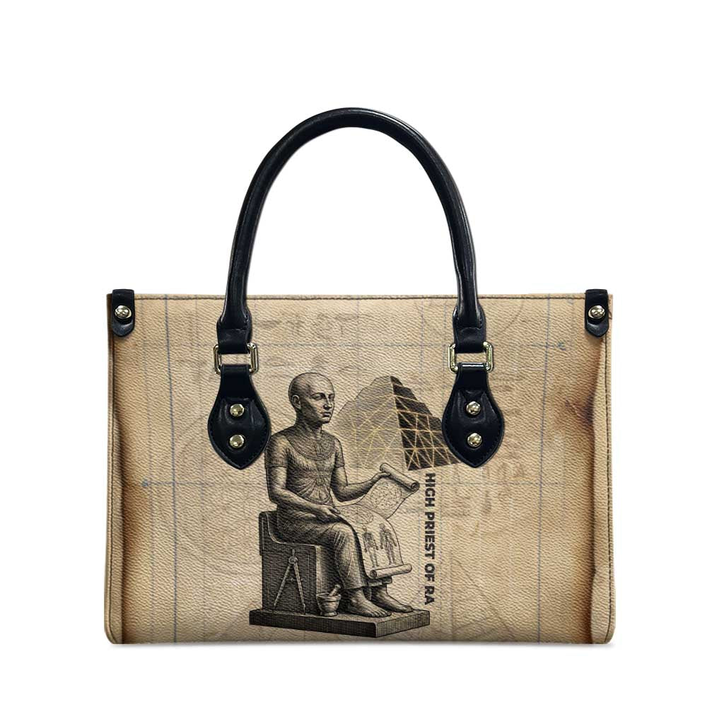 Imhotep Leather Bag Pyramid Blueprints Ancient Egyptian Architecture and Priest