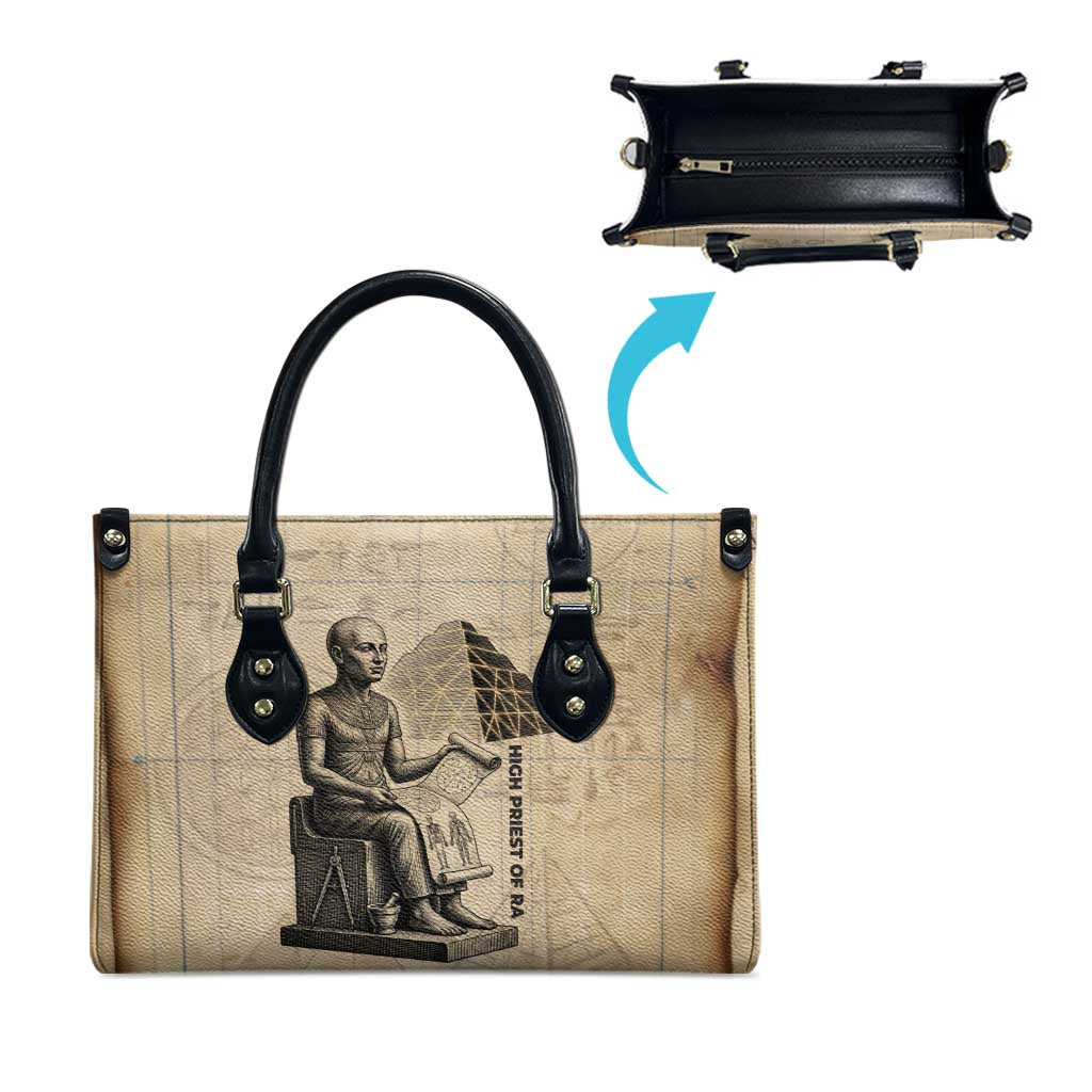 Imhotep Leather Bag Pyramid Blueprints Ancient Egyptian Architecture and Priest