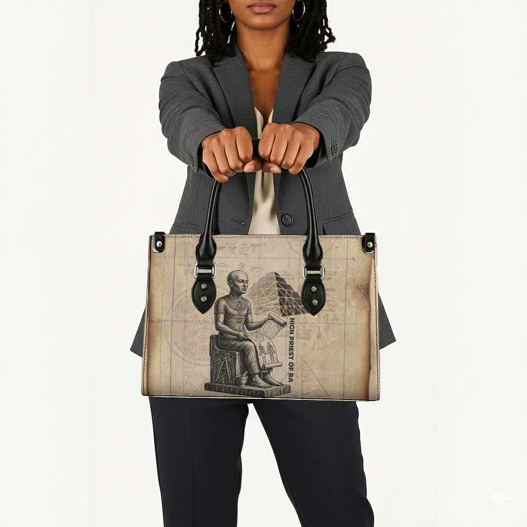 Imhotep Leather Bag Pyramid Blueprints Ancient Egyptian Architecture and Priest