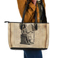 Imhotep Leather Tote Bag Pyramid Blueprints Ancient Egyptian Architecture and Priest
