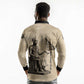 Imhotep Long Sleeve Polo Shirt Pyramid Blueprints Ancient Egyptian Architecture and Priest