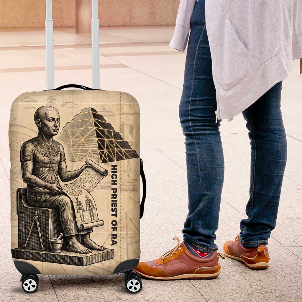 Imhotep Luggage Cover Pyramid Blueprints Ancient Egyptian Architecture and Priest