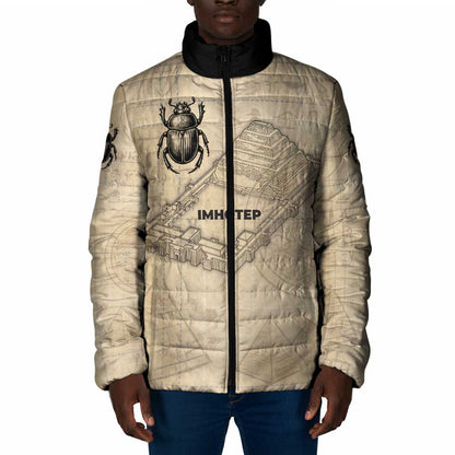 Imhotep Padded Jacket Pyramid Blueprints Ancient Egyptian Architecture and Priest