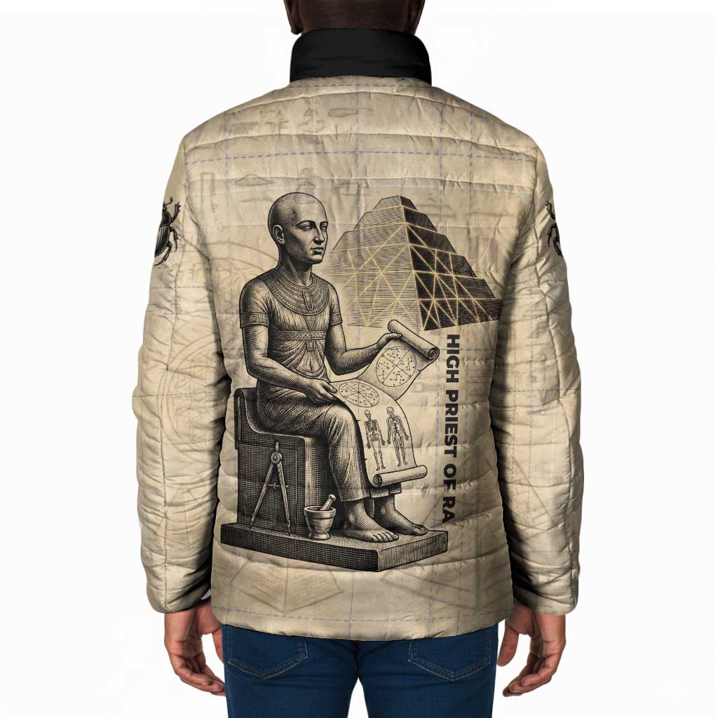 Imhotep Padded Jacket Pyramid Blueprints Ancient Egyptian Architecture and Priest