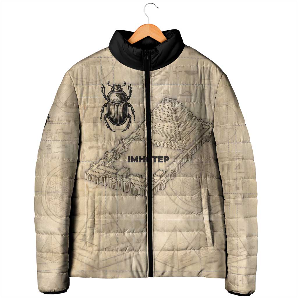 Imhotep Padded Jacket Pyramid Blueprints Ancient Egyptian Architecture and Priest