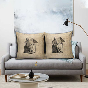 Imhotep Pillow Cover Pyramid Blueprints Ancient Egyptian Architecture and Priest