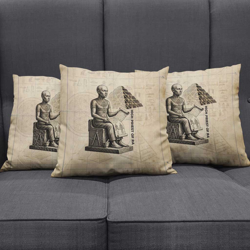 Imhotep Pillow Cover Pyramid Blueprints Ancient Egyptian Architecture and Priest