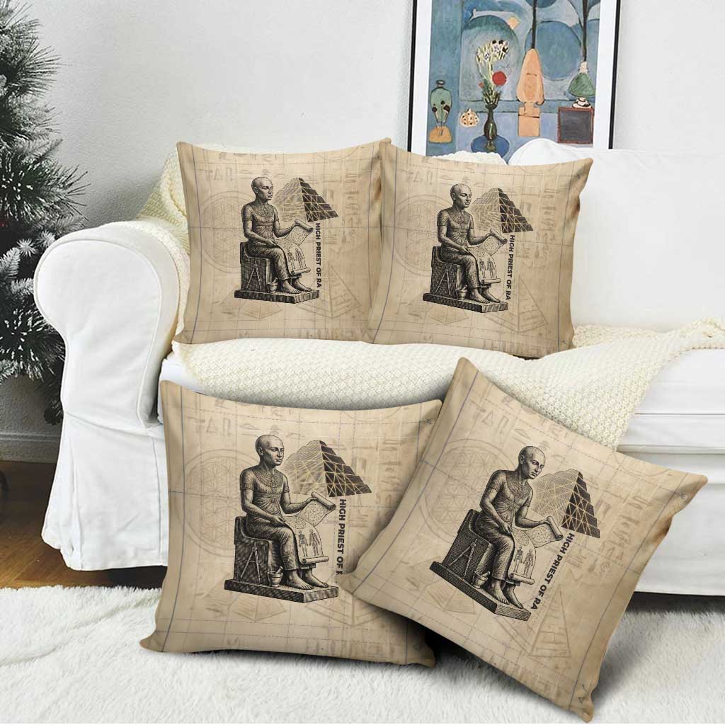 Imhotep Pillow Cover Pyramid Blueprints Ancient Egyptian Architecture and Priest