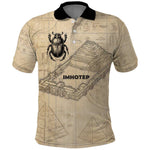 Imhotep Polo Shirt Pyramid Blueprints Ancient Egyptian Architecture and Priest