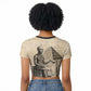 Imhotep Raglan Cropped T shirt Pyramid Blueprints Ancient Egyptian Architecture and Priest