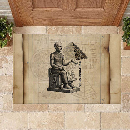 Imhotep Rubber Doormat Pyramid Blueprints Ancient Egyptian Architecture and Priest