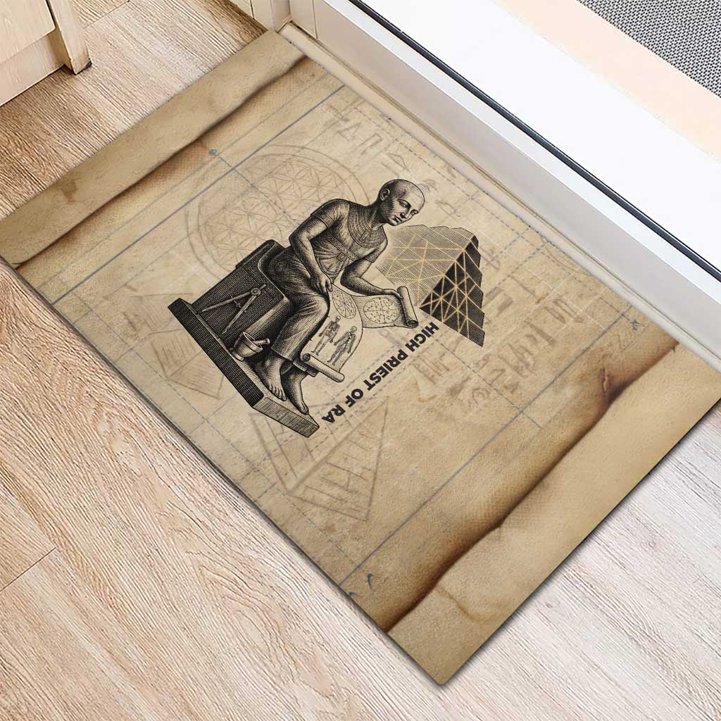 Imhotep Rubber Doormat Pyramid Blueprints Ancient Egyptian Architecture and Priest