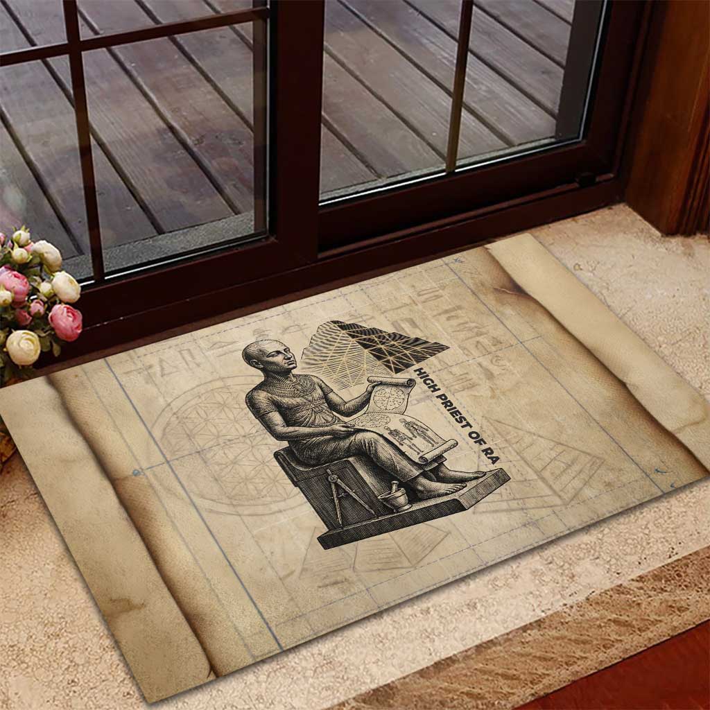 Imhotep Rubber Doormat Pyramid Blueprints Ancient Egyptian Architecture and Priest