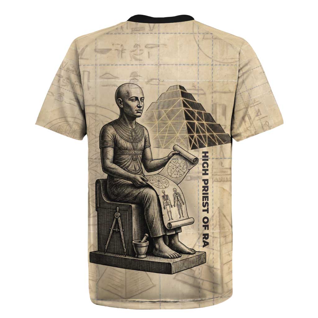 Imhotep Rugby Jersey Pyramid Blueprints Ancient Egyptian Architecture and Priest