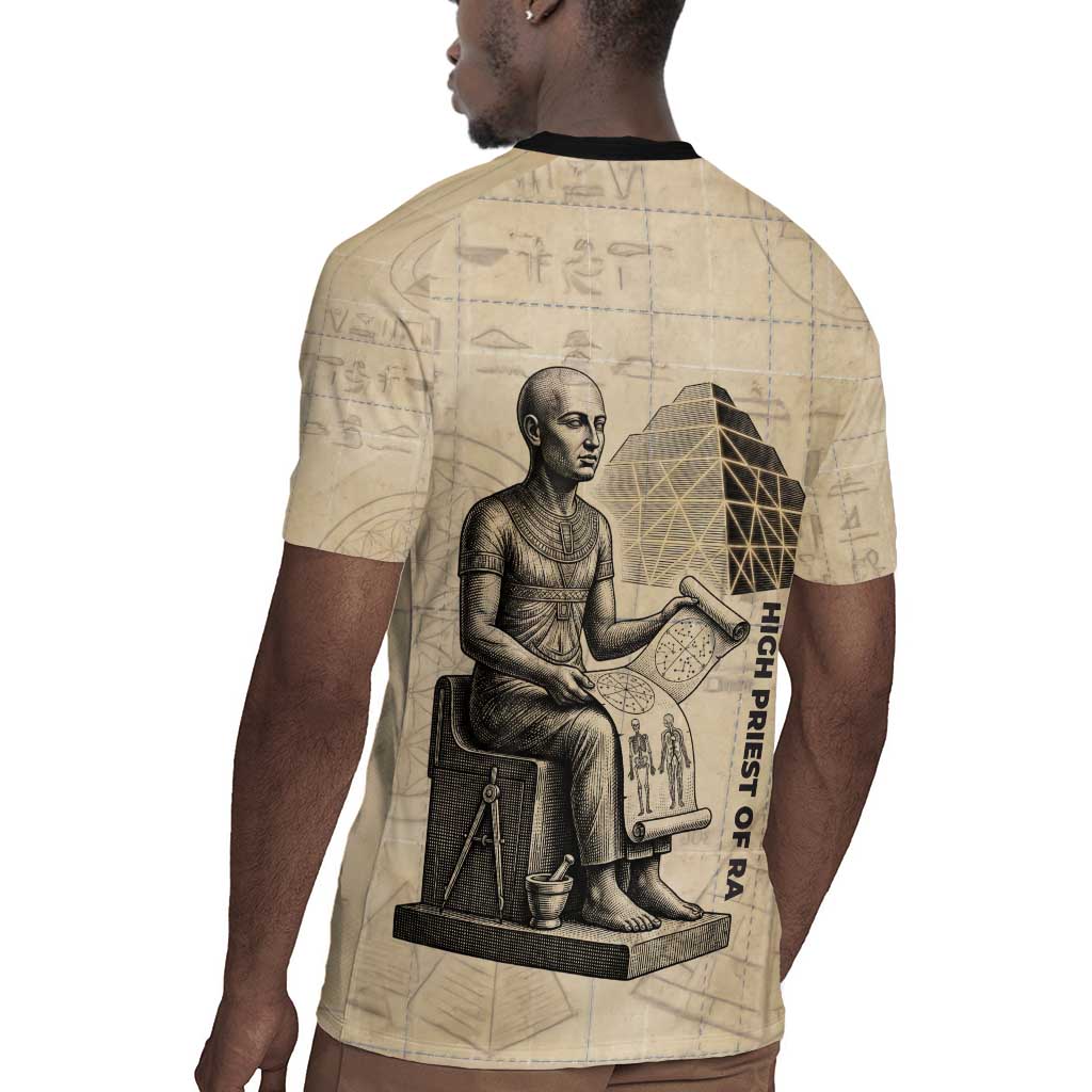 Imhotep Rugby Jersey Pyramid Blueprints Ancient Egyptian Architecture and Priest