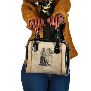 Imhotep Shoulder Handbag Pyramid Blueprints Ancient Egyptian Architecture and Priest