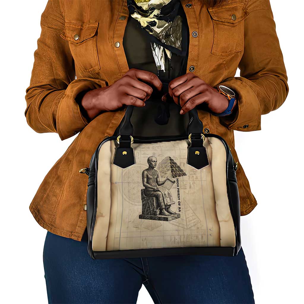 Imhotep Shoulder Handbag Pyramid Blueprints Ancient Egyptian Architecture and Priest