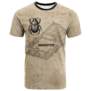 Imhotep T shirt Pyramid Blueprints Ancient Egyptian Architecture and Priest