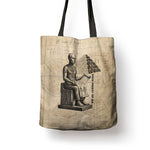 Imhotep Tote Bag Pyramid Blueprints Ancient Egyptian Architecture and Priest