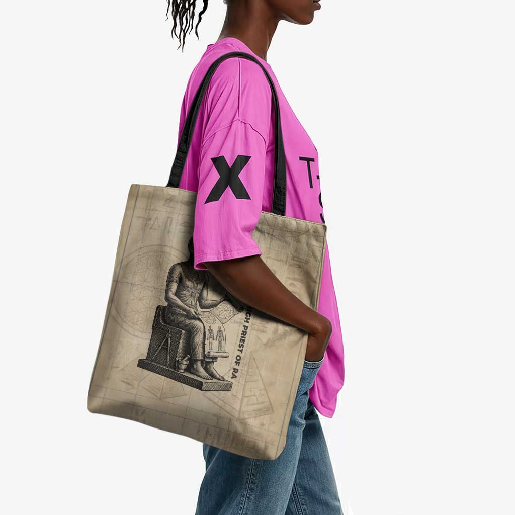 Imhotep Tote Bag Pyramid Blueprints Ancient Egyptian Architecture and Priest