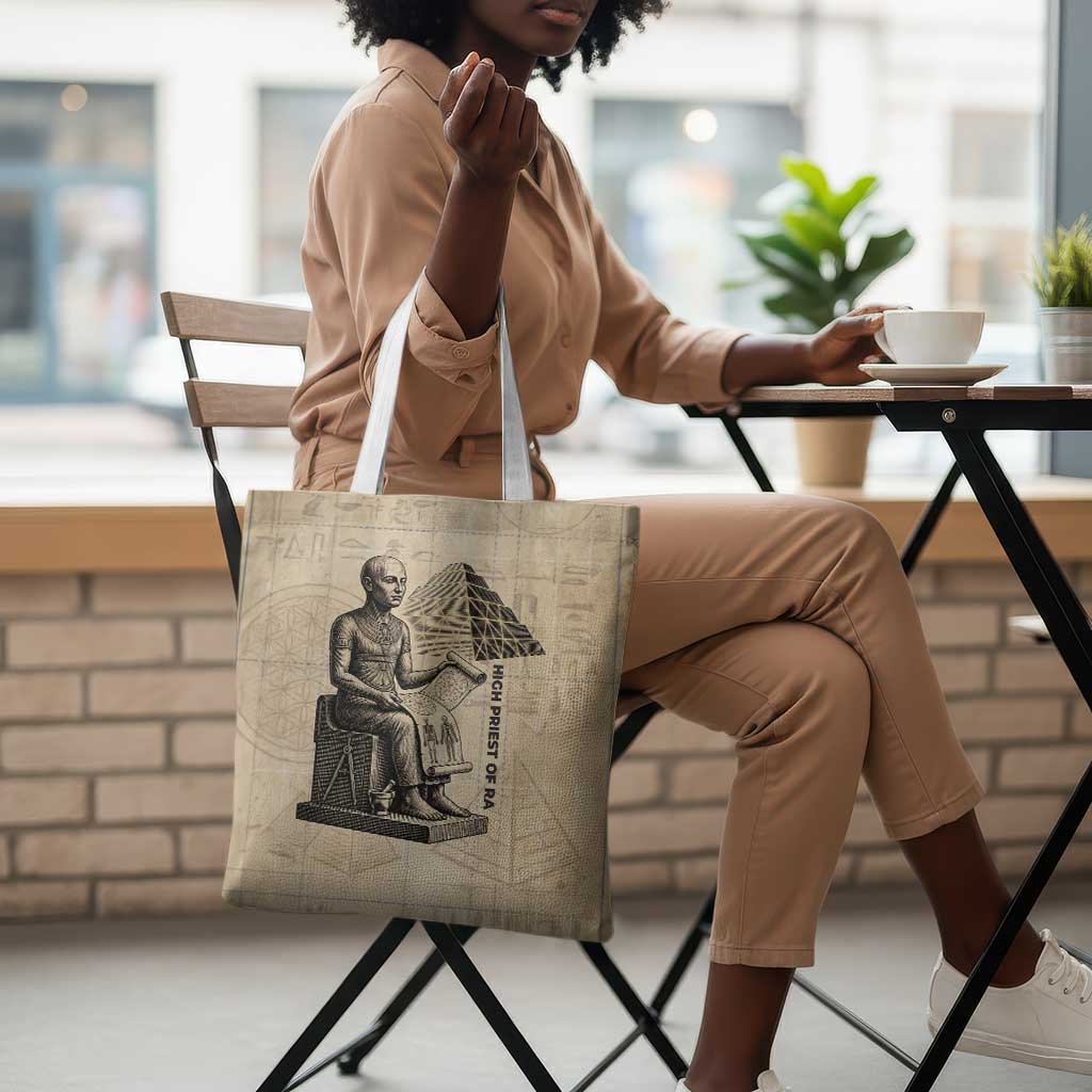 Imhotep Tote Bag Pyramid Blueprints Ancient Egyptian Architecture and Priest