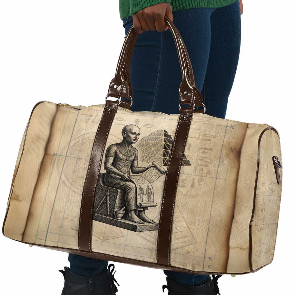 Imhotep Travel Bag Pyramid Blueprints Ancient Egyptian Architecture and Priest