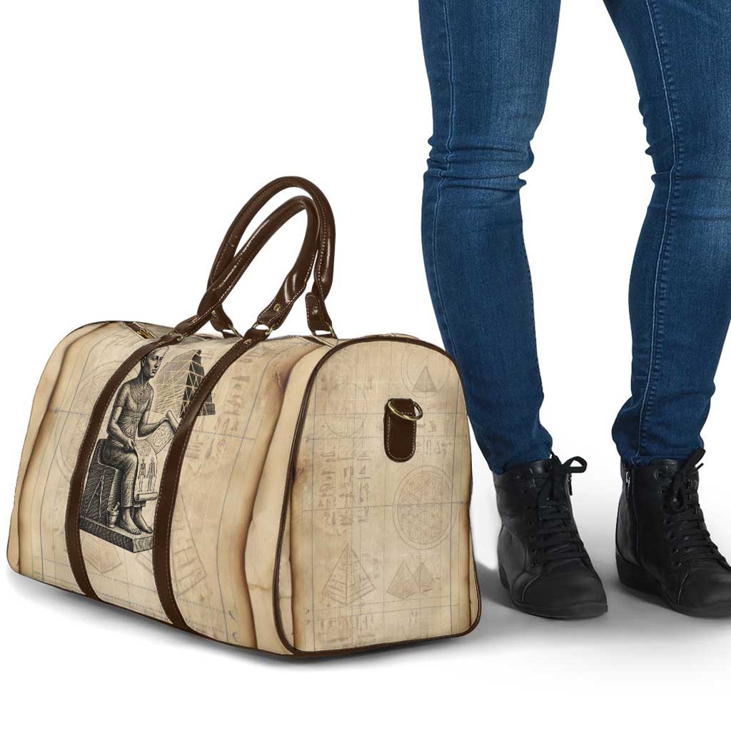 Imhotep Travel Bag Pyramid Blueprints Ancient Egyptian Architecture and Priest