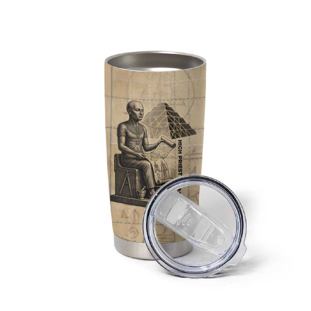 Imhotep Tumbler Cup Pyramid Blueprints Ancient Egyptian Architecture and Priest