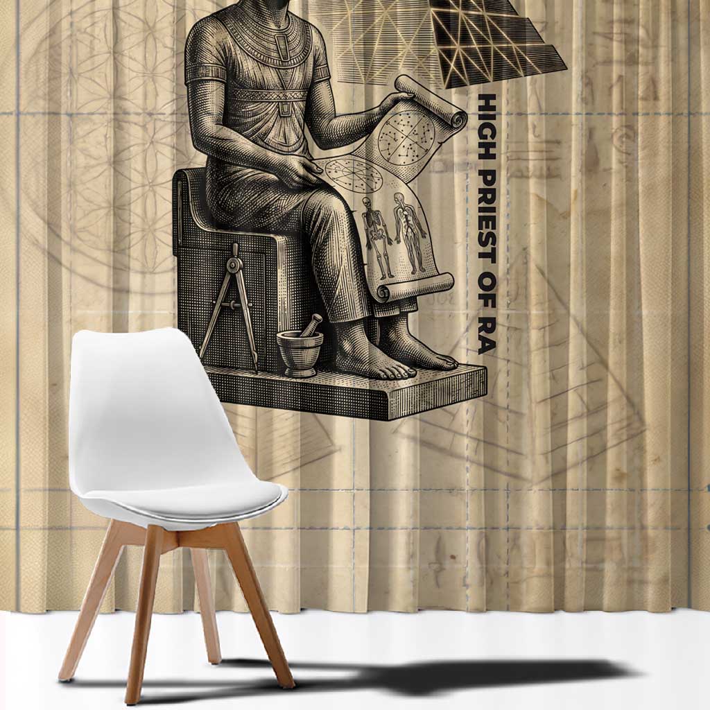 Imhotep Window Curtain Pyramid Blueprints Ancient Egyptian Architecture and Priest