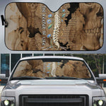 Imhotep Eye of Horus Auto Sun Shade Papyrus Scrolls Ancient Egyptian Medicine
