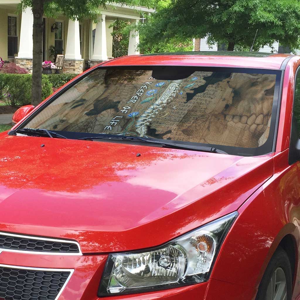 Imhotep Eye of Horus Auto Sun Shade Papyrus Scrolls Ancient Egyptian Medicine