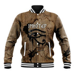 Imhotep Eye of Horus Baseball Jacket Papyrus Scrolls Ancient Egyptian Medicine