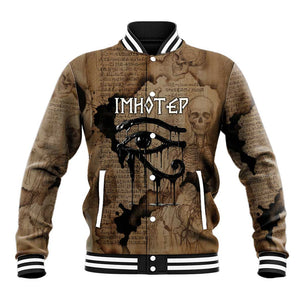 Imhotep Eye of Horus Baseball Jacket Papyrus Scrolls Ancient Egyptian Medicine