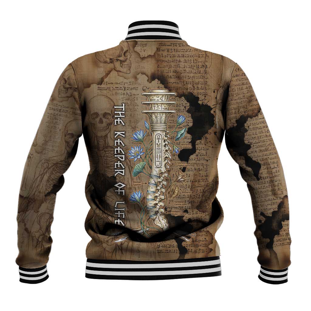 Imhotep Eye of Horus Baseball Jacket Papyrus Scrolls Ancient Egyptian Medicine