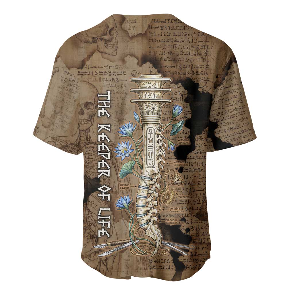 Imhotep Eye of Horus Baseball Jersey Papyrus Scrolls Ancient Egyptian Medicine