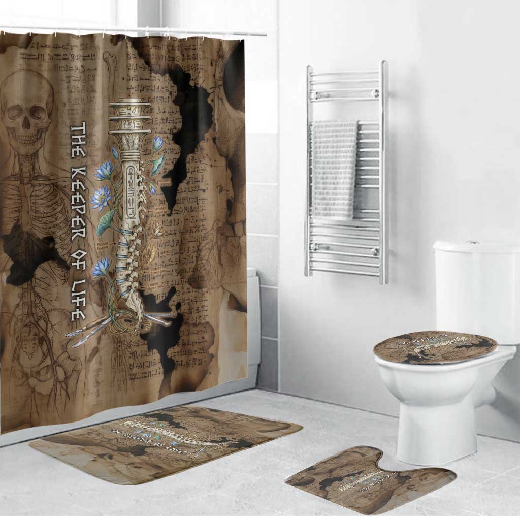 Imhotep Eye of Horus Bathroom Set Papyrus Scrolls Ancient Egyptian Medicine