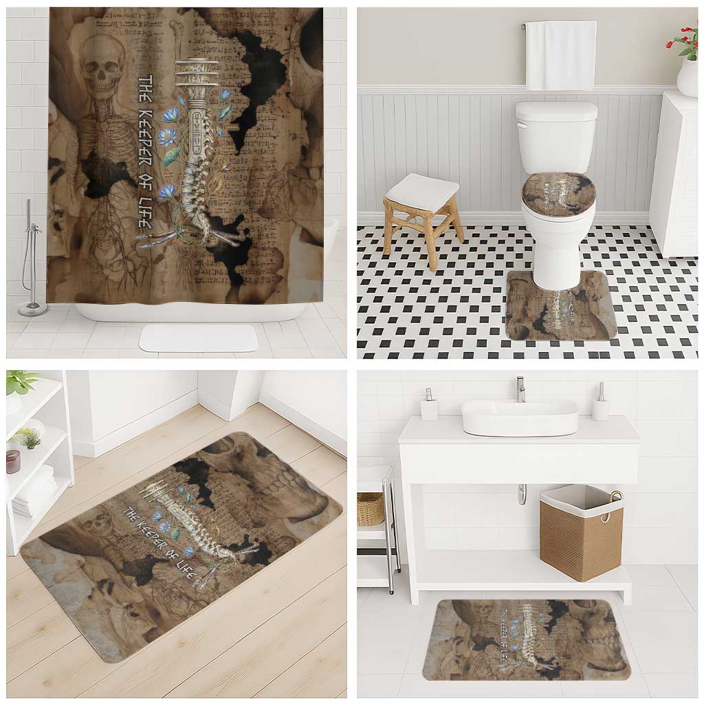 Imhotep Eye of Horus Bathroom Set Papyrus Scrolls Ancient Egyptian Medicine