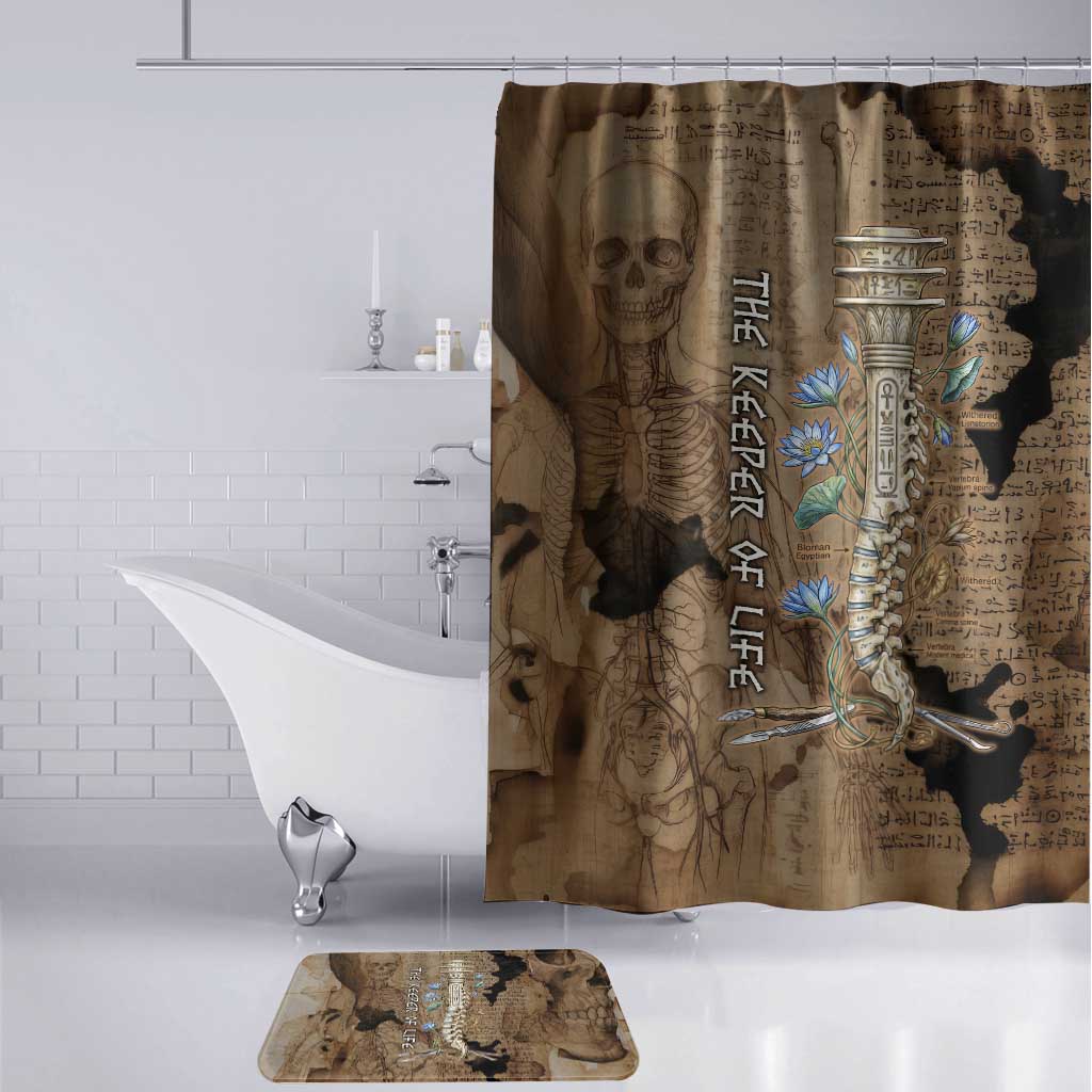 Imhotep Eye of Horus Bathroom Set Papyrus Scrolls Ancient Egyptian Medicine