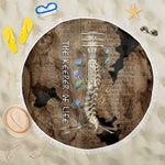 Imhotep Eye of Horus Beach Blanket Papyrus Scrolls Ancient Egyptian Medicine