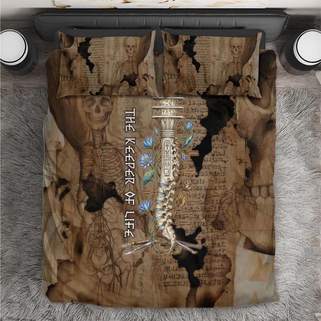 Imhotep Eye of Horus Bedding Set Papyrus Scrolls Ancient Egyptian Medicine