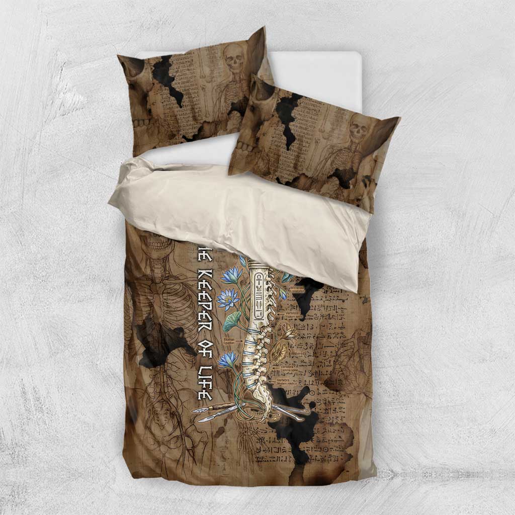 Imhotep Eye of Horus Bedding Set Papyrus Scrolls Ancient Egyptian Medicine