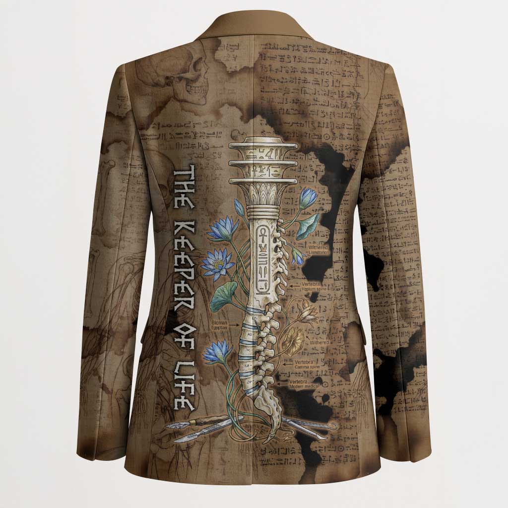 Imhotep Eye of Horus Blazer Papyrus Scrolls Ancient Egyptian Medicine