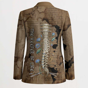 Imhotep Eye of Horus Blazer Papyrus Scrolls Ancient Egyptian Medicine