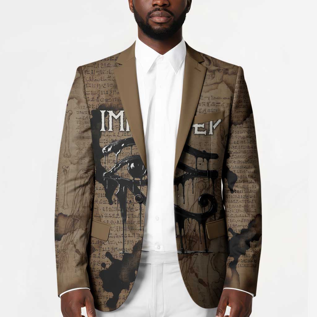 Imhotep Eye of Horus Blazer Papyrus Scrolls Ancient Egyptian Medicine